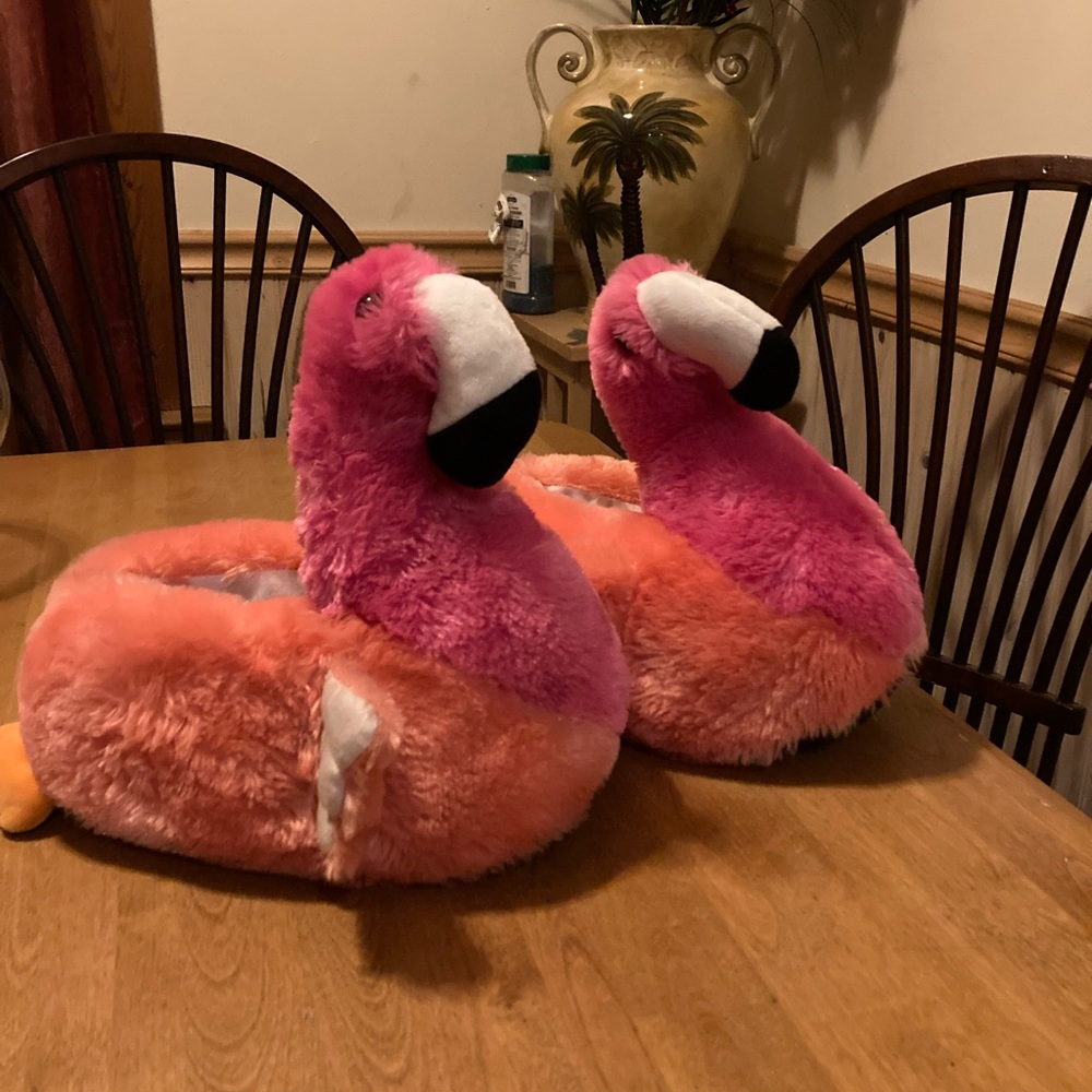 Streamline pink/orange flamingo slippers